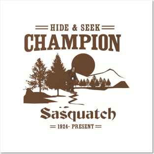 Sasquatch. Hide and Seek Champion Posters and Art